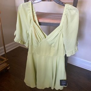 Light green chiffon romper